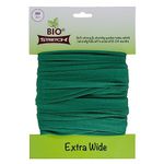 Biostretch Extra Wide Soft Tree Ties and Plant String for Large Garden Plants and Trees - Environmentally Friendly Stretchy and Wide Green Plant String Tree Ties (Green Bio Extra Wide 8M / 26 ft)