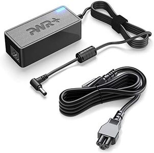 Pwr AC Adapter for ASUS Monitor, MSI Optix Power Supply: UL Listed 65W Extra Long 12 Ft Cord TUF Gaming VS228H-P VS239H VG245H VS248H-P VG278Q MX279 MX279H MX239H VX228H VX238H VX248H ROG Swift PG278Q