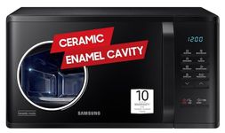 Samsung 23 L Solo Microwave Oven (MS23A3513AK/TL, Black, Auto Cook Programs, Child Safety Lock, Memory Feature, Deodorization, Ceramic Enamel Cavity with 10 year warranty)