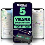 GPSBob 5 Year 4G 12/24v Wired GPS Tracker, All Inclusive, No Monthly Fees, No Subscriptions, Cost-Effective, 5 Years Service Included, Car, Van, Truck, Caravan, Motorhome Tracker, Plug and Play