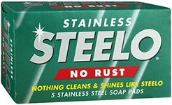 Steelo Stainless Soap Pads Metalware Polish Cleaner (Pack of 5)