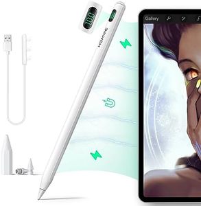 Hommie Penna iPad con Ricarica Magnetica e Display a LED, iPad Pencil con Rifiuto del Palmo e Rilevamento dell'inclinazione,Pencil 2nd Gen per iPad 10/9/8/7/6 Gen,iPad Pro 11"/12.9",Air 3/4/5,Mini 5/6
