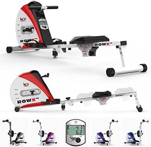 We R Sports Premium Rowing Machine Elastic Cord Resistance Body Tonner Home Rower Fitness Cardio Workout Weight Loss (Red)