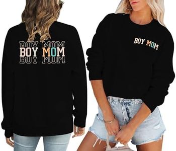 SFHFY Womens Mom Sweatshirts: Mama Crewneck Sweatshirt Casual Mom Life Pullover Mama Mode Long Sleeve Shirt Mommy Tops