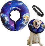 Inflatable Dog Recovery Collar – Extra Soft Dog Donut Cone Alternative – Comfortable Dog Cone for Post-Surgery Healing and to Stop Licking – Elizabethan Collar for Dogs