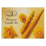 House Of Crafts Floating Beeswax Candle Mini Kit, Single Craft Kit Set, Yellow, Includes 5 Sheets Of Natural Beeswax, Candle Wicks, Patterns, Instruction