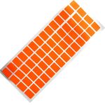 AMY & ELY Self Adhesive Die Cut Fluorescent Sticker Labels of Size 19x13 mm Rounded Corners (No.1) (2000 Stickers, Neon-Orange(4C))