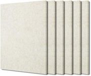 BXI Sound Absorber - 400 X 300 X 9 mm 6 Pack High Density Acoustic Absorption Panel, Sound Absorbing Panels Reduce Echo Reverb, Tackable Acoustic Panels for Wall and Ceiling Acoustic Treatment (Shallow Camel,S,US)