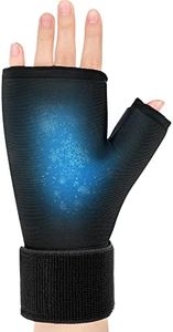 Helthrelife Ghiaccio da polso indossabile, riutilizzabile in gel per mani e dita, terapia a caldo per alleviare il dolore del tunnel carpale, artrite, tenosinovite De Quervain, gonfiore e contusioni