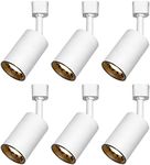 KING SHA H Track Lighting Heads,with 7watts,MR16 GU10 Bulb(50W Halogen Eqv.) Warm White CRI90, Anti-Glare, Compatible with H Track,ETL Listed,6-Pack