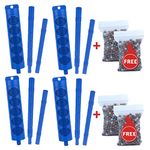 Spa Mineral Stick for Hot Tub, hot tub Mineral Stick, Natuer 2 Stick for hot tub Chemicals, with 8 Months Lifetime, Free 4 Packs of Replaceable Mineral Materials (Blue,4-Pack)