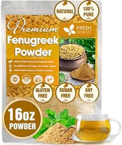 FRESHDRINKUS, Premium 16oz Fenugreek Powder, 100% Natural and Pure from Fenugreek, Perfect for Curries Soups, and Spice Blends, No Additives, No Gluten, No Sugar, Vegan