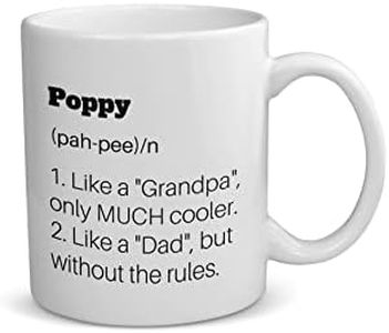 Poppy Coffee Mug, Funny Gifts for my Poppy, World's Best Poppy Grandfather Birthday Present, Cup Gift Ideas