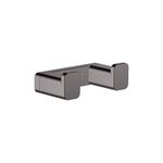 Hansgrohe AddStoris 3-inch Double Hook in Brushed Black Chrome, 41755340