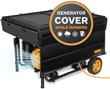 IGAN Generator Tent Running Cover, Ultra Heavy Duty Tarpaulin Enclosure, Portable All-Weather Generator Rain Shelter for Most 3500w-12000w generators, Black-1