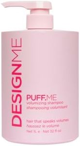 Design.Me PUFF.ME Volumizing Shampoo | Adds Body, Bounce & Volume for Fuller, Thicker Hair| For Fine & Medium Hair | Boosts Shine | Color-Safe, Lightweight Formula | Vegan, Paraben & Sulfate Free