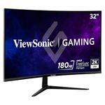 ViewSonic VX3218C-2K 32-inch QHD 1440p Curved Gaming Monitor, 165Hz, 1ms, AMD FreeSync Premium, Integrated Speakers, HDMI, DisplayPort