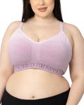 Kindred Bravely Sublime Hands Free Busty Sports Pumping & Nursing Bra | Patented All-in-One Pumping Bra for F,G,H,I Cups (Ombre Purple, Large-Busty)