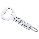 Dad Gifts Bottle Opener Keychain Fathers Day Present Beer Lover Gift Ideas for Dad Birthday Presents