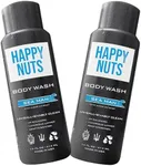 HAPPY NUTS Sea Man Body and Nut Wash - Moisturizing Men's Shower Gel, Bodywash with Deep Cleanse for Sensitive Skin - Men's Body Soap (2 Pack, Sea Man)