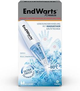 EndWarts FREEZE: Warzen & Dornwarzen behandeln, Vereisungsmittel zur Behandlung von Stielwarzen an Händen, Armen & Füßen, 7-Einweg-Spitzen