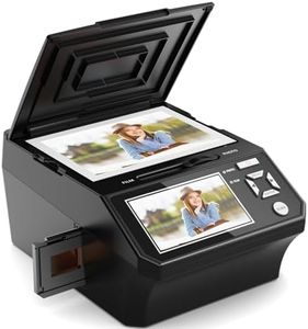 Film & Photo Scanner with 5" LCD Screen, Converts Photo, 135/110 Film Negatives & Slides, Business Card to 22MP Digital Photos, 8GB SD Card Included