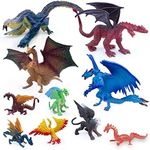 SIENON 10Pack Dragon Toy Figures-4p