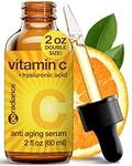 Best Vitamin C Serum for Face 2015. DOUBLE the Size of All Other Vitamin C Serums. Contains 20% Vitamin C, Pure Vegan 5% Hyaluronic Acid & Organic Jojoba Oil. Huge 2 oz Naturals Plant Based Serum