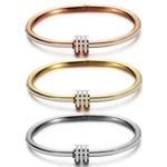 Shining Diva Fashion Latest Stylish 3 Pcs Combo Stainless Steel Bangle Gift Bracelet for Women and Girls (sdcmb314)