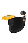 Karam ES71 Welding Helmet Attachable Welding Shield with Wrap Around Design | High Impact Resistant Polycarbonate IR 11 Lens with ARC/TIG/MIG Support