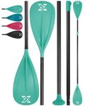 ZLX SUP Paddle - Premium Quality 3&4-Piece Adjustable Aluminum SUP Paddle with Glass Fiber Blade - Perfect for Surfing, Floating, and Water Sports Enjoyment (2 Use Paddle - Green)