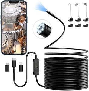 Ennovor Camera Endoscopique D'inspection 1920 HD Serpent avec 8 LED Pas de WiFi Camera Inspection Canalisation pour Android et iOS（10M）