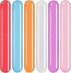 Oblivion Plastic Toothbrush Cover, Toothbrush Case, Anti Bacterial Toothbrush Case Box, Portable Toothbrush Container For Trip (6 Pc) (Multicolor)