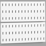 ABOUT SPACE This Peg Boards for Walls is Made of Sturdy Pp Which is Durable Peg Board-2 Pcs Home Pegboard Wall Organizer for Home Office, Living Room Wall Peg Board (White - L 28 X H 12 Cm)