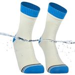 DexShell Waterproof Socks Hiking Walking Low Moisture Absorption DEXDRI Inners for Men and Women, Unisex Large, Vanilla White