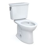 TOTO Drake Transitional Two-Piece Elongated 1.28 GPF Tornado Flush Toilet with CEFIONTECT, Cotton White - CST786CEG#01