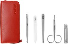 Rubis Manicure Set with Nail Scissors, Nail File, Nail Clippers, Tweezers - Nail Set 5 Pieces - Nail Care Set