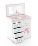 Personalised Bethany Ballet Shoes Musical Jewellery Box