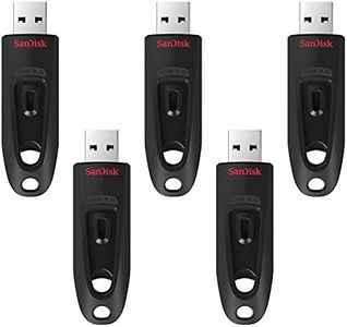 SanDisk 128GB 5-Pack Ultra USB 3.0 Flash Drive (5x128GB) - SDCZ48-128G-B5CT, Black