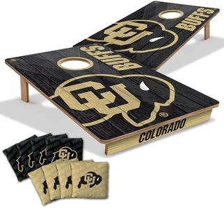 YouTheFan NCAA Colorado Buffaloes 2’ x 3’ Wood Cornhole Game with Logo Bags