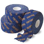 FOR:TIME FITNESS Weightlifting Hook Grip Thumb Tape - 27m (9m x 3 Rolls) Premium Adhesive Grip Tape for CrossFit Weightlifting, Olympic Lifting - Easy Tear, Stretchy Sports Tape (Blue, 3 Rolls)