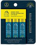 Oars + Alps Shine Free Lip Balm and SPF 18 Sunscreen, Lip Care with Sunny Mint Scent, Water and Sweat Resistant, 0.15 Oz Each, 3 Pack