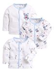 BABY GO Baby Boy 0-3M,3-6M,6-9M,9-12M Full Sleeves 100% Pure Cotton T-Shirt Combo Pack Of 3 (White)