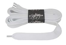 Rocking Gear phat laces/extra wide laces, Weiß / White, 130 cm Lang/Long and 2 cm Breite/wide