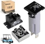 10L0L Golf Cart Battery Charger Repair Kit for Club Car 30A DC48V Powerdrive 1 & Powerdrive 2, Include Rectifier & Relay & Circuit Breaker OEM# 17930/22110