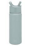 Simple Modern Kids Water Bottle with Straw| Leak Proof Insulated Stainless Steel Bottle for Girls, Boys | Summit Collection | 18oz | Sea Glass Sage