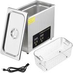 Ultrasonic Cleaner, 180W 6L Ultrasonic Jewelry Cleaner Machine with Digital Timer Heater and 304 Stainless Steel for Industrial Parts Dentures Glass Carburetor Circuit Board