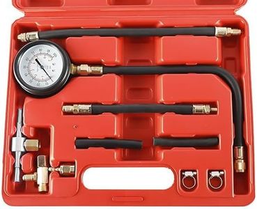 BTSHUB Universal Fuel Injection Gauge Pressure Tester Engine Diagnostic Oil Gauge Test Kit for Car Motorcycle Truck RV SUV & ATV, 0-100 PSI