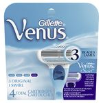 Gillette Venus Women's Razor Blade Refills, Swirl, 4 Count, Womens Razors/Blades