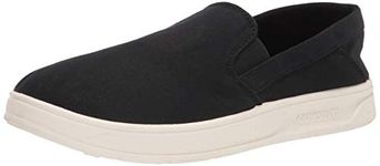 Quiksilver Men's Lowtop Casual Shoe Sneaker, Black/Black/White Harbor Wharf Slip-on, 12 UK